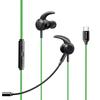 Fones de Ouvido Mcdodo Gaming com Cabo Removível Altamente Compatíveis com Switch e Fones de Ouvido Tipo-C Verdes, Microfone In-Ear, Com Fio, Graves, PC, 2, Smartphones, Tablets,