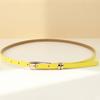 NEW 1Pc 105CM 11 Fashion Candy Colors Womens Decorative Leather Belt Skinny Thin Dress Belt Waist Belt Waistband