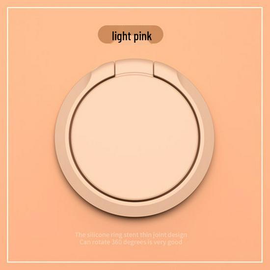 

Metal Phone Holder with Beveled Edge: Lightweight, Thin Round Finger Ring for Desktop Support