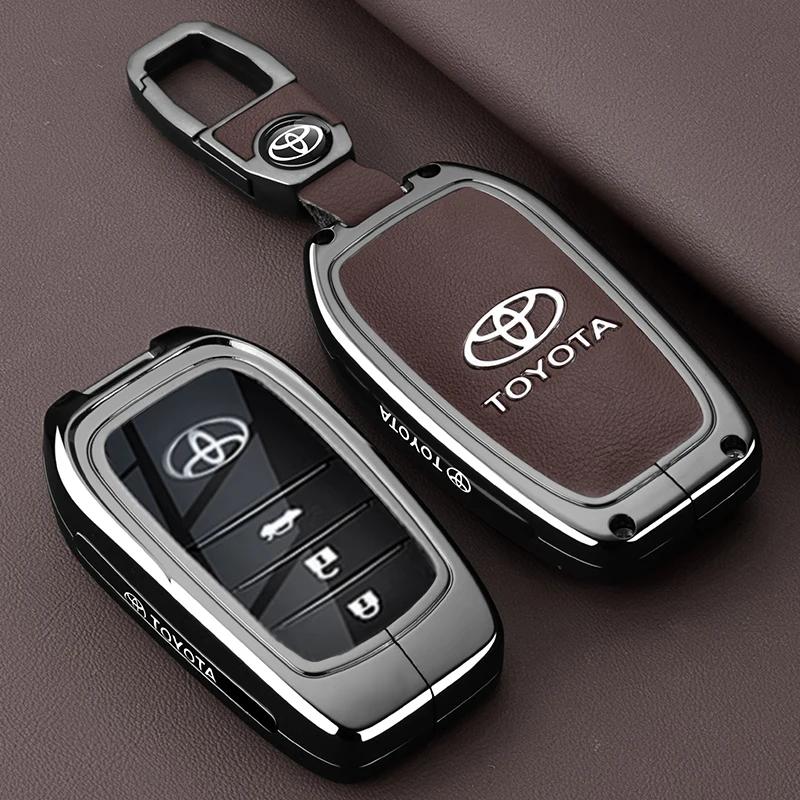 Custodia Copri Telecomando Chiave Auto in Metallo per Toyota Camry RAV4 Forturner Hilux Auris Corolla Avensis Verso Yaris Aygo Scion TC IM Guscio