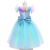 Xuehoua Luo Princess Short Sleeve Tulle Cosplay Costume for Princess Cosplay Celebrations Dress, Kids' Dress, Girls, Costume, Transformation, Outfit,