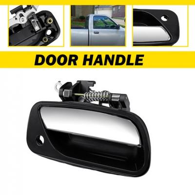 Front Exterior Door Handle Black 1PCS Right Side for 1996-1997 Toyota T100 DLX