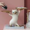 Dancing Cat Animation Resin Figure Creative Cartoon Sand Sculpture Cat Ornament for Living Room Housewarming
