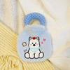 Plush Cartoon Hand Warmers Dog Embroidery Hot Water Bag Portable Water-filling Bottle  Female