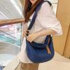 Women's Vintage Denim Hobo Bag Zipper Crossbody Bag All-Match Bag For School Work