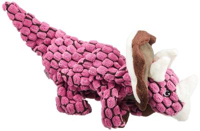 Kong Dog Dinos Triceratops 7 Solutions for Separation Barking Crate Weight Educational Training Toy, Small, Chewing, Teething, Anxiety, Boredom, &