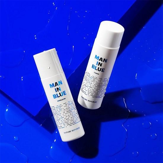 Nature Republic Men In Blue Skincare 2-piece Set, 1 Set