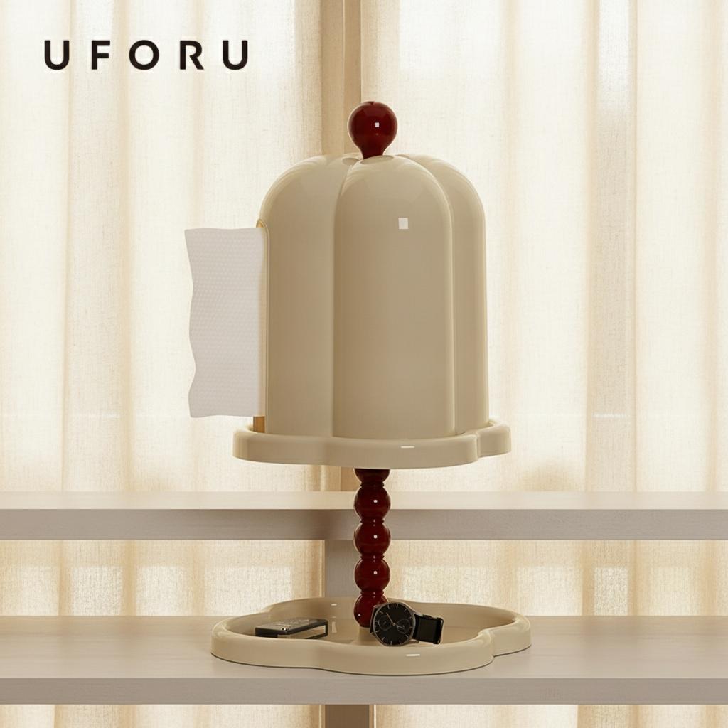 French Retro Tissue Box Advanced Sense of Coffee Roll Paper Box Creative Living Room Light Luxury Pumping Paper Organizer