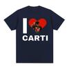 I Love Playboi Carti Rapper Graphic Tshirt Unisex Women Harajuku Y2k Short Sleeve Tshirt Male Hip Hop Oversized T Shirt Streetwear