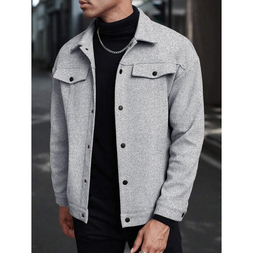 Autumn and Winter, Collar, Woolen Jacket, New Style, Men's Jacket, Casual, Sports, Business Jacket, Men's