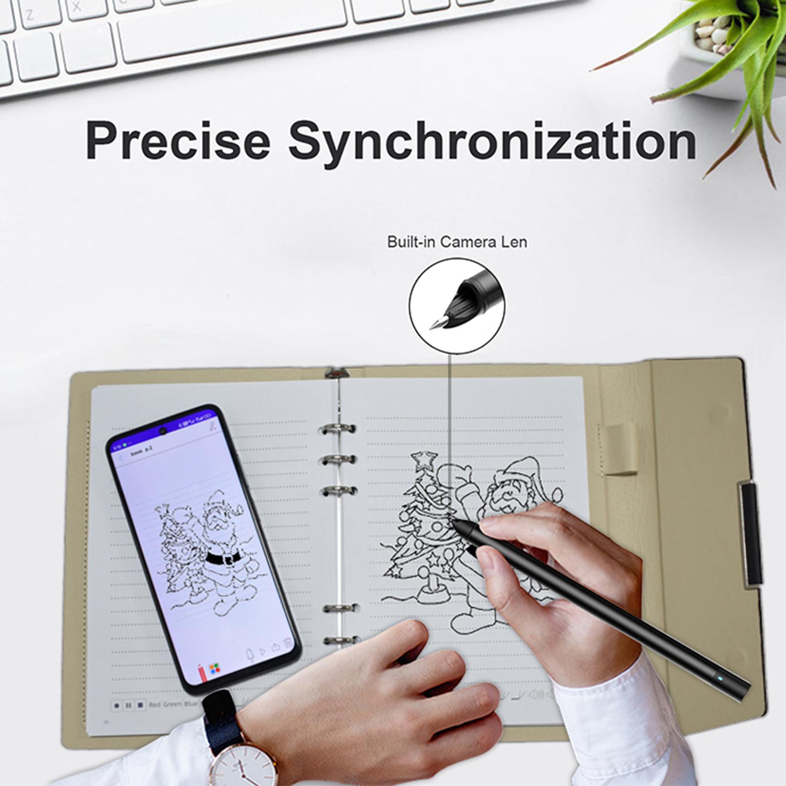 Notebook Digital Pen Smart Pen Writing Set Includes Smartpen Smart A5 PU Leather Notebook & Reusable Writing Tablet B5 Paper BT