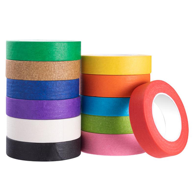 Χαρτοταινία μασκαρίσματος χρώματος σκισμένη στο χέρι χωρίς υπολείμματα, φοιτητική τέχνη ζωγραφική DIY πολύλειτουργική χαρτοταινία μασκαρίσματος χρώματος