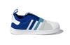adidas Originals Superstar Collection Low Top Skateboard Shoes Blue White Infant And Toddler H02734