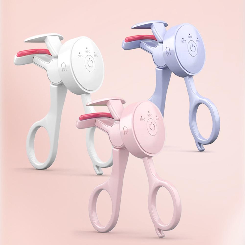 Portable Eyelash Curler Electric Heated Professional Eyelashes Curling Long-Lasting Natural Curl Makeup Beauty Tools