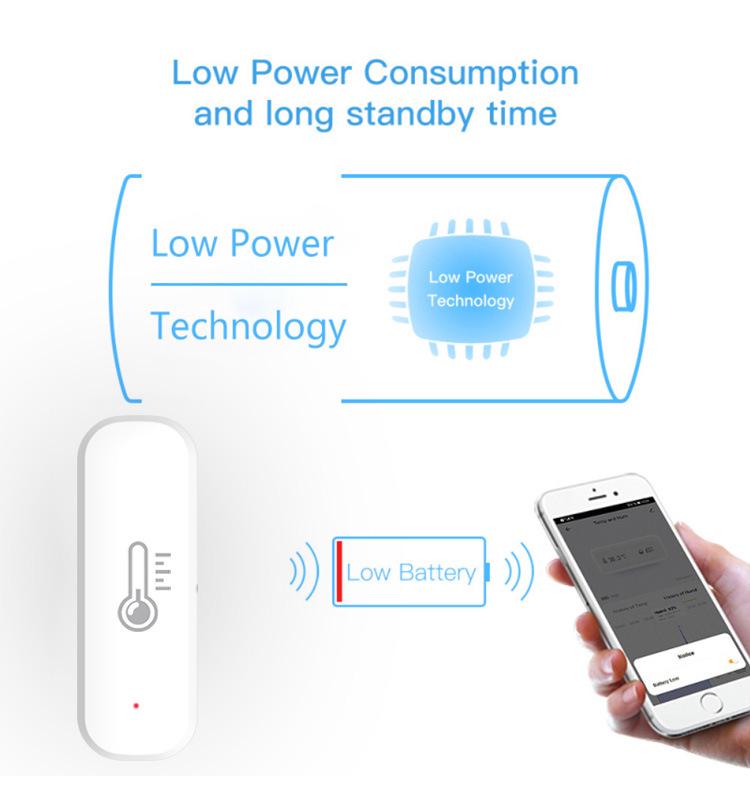 Graffiti Smart WiFi Temperature and Humidity Sensor for Home
