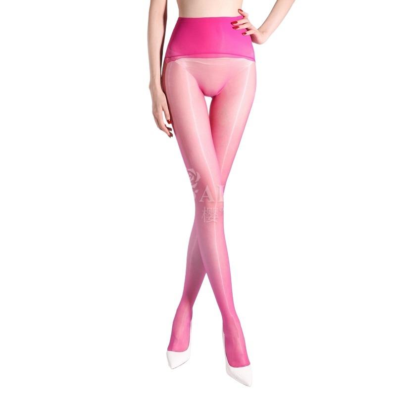 Aurora 360 Seamless Women'S Ultrathin Oilbright Silky Smooth Toes Transparent Pantyhose Ol Party Ootd Fashion Girl Date Wear