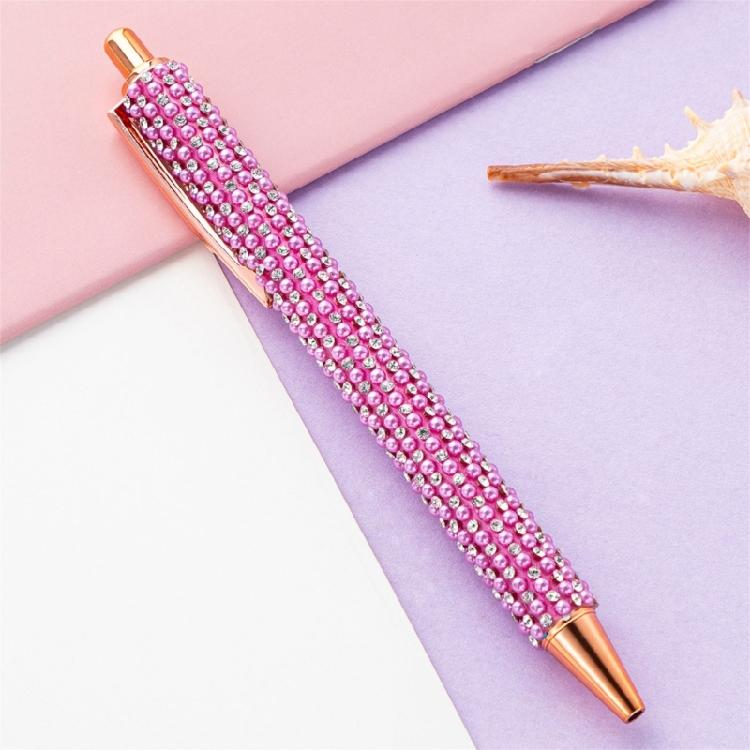 Retractable Ballpoint Pen Business Signature Pen Beads Ballpoint Pen