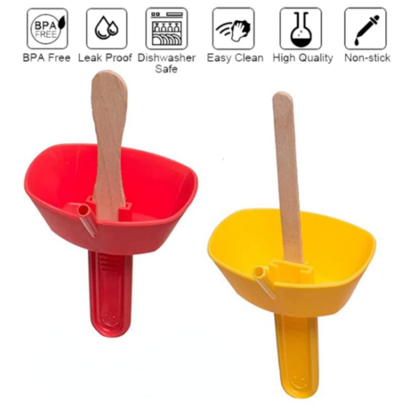 Drip-Proof Popsicle Rack Free Frozen Treats Rack Popsicle Holder with Straw For Kids Ice Cream Summer 4pcs