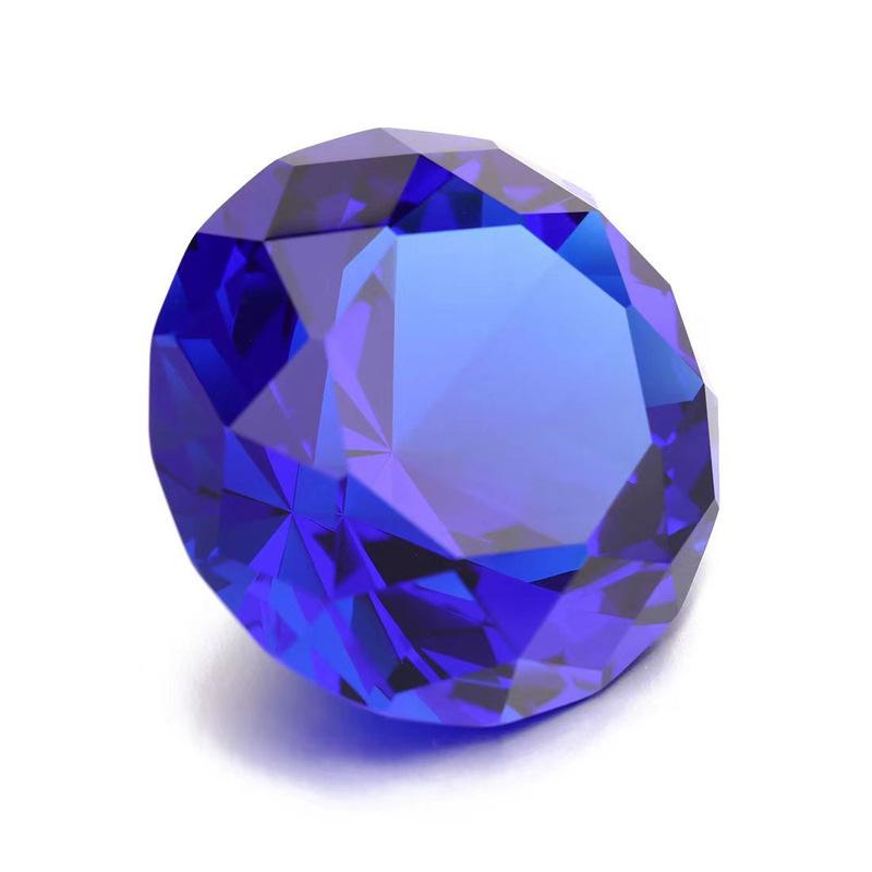 White Crystal Diamond Glass Ornaments for Home Decor and Wedding Gifts