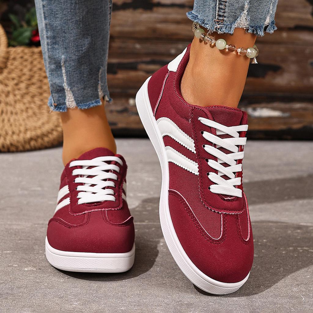 Neue Damen-Frühlingsschuhe lässige Forrest Gump Schuhe atmungsaktive und verschleißfeste Schnür-Board-Schuhe