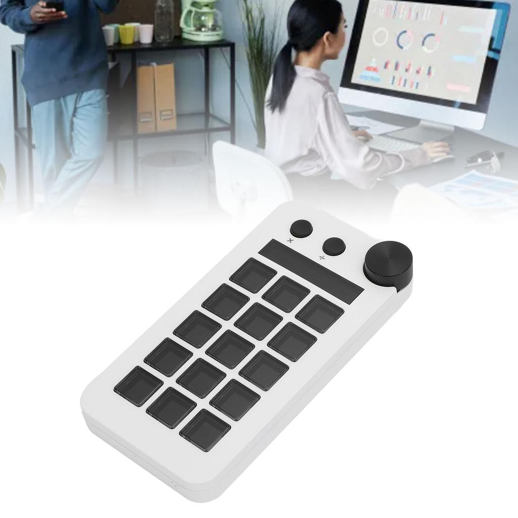 Strm Controller with Knob 15 NaMacro Keys Customizable Visual Keyboard Trigger Actions in Apps Software for PC
