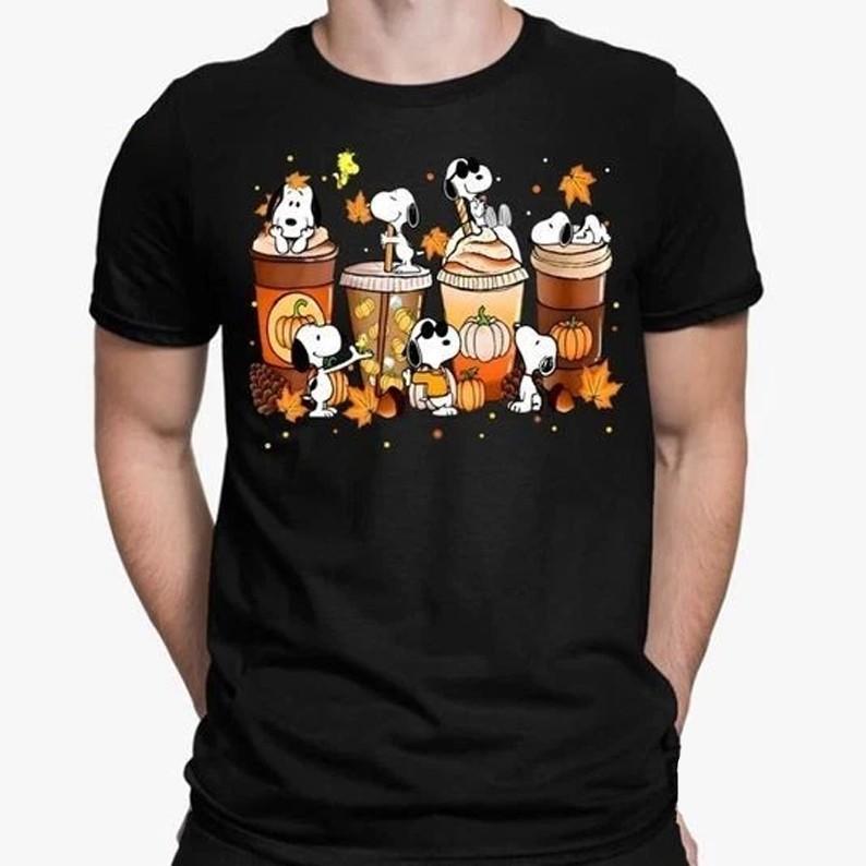 

Snoopy Pumpkin Spice Shirt – Fall Coffee Halloween Unisex Unisex T-Shirt S
