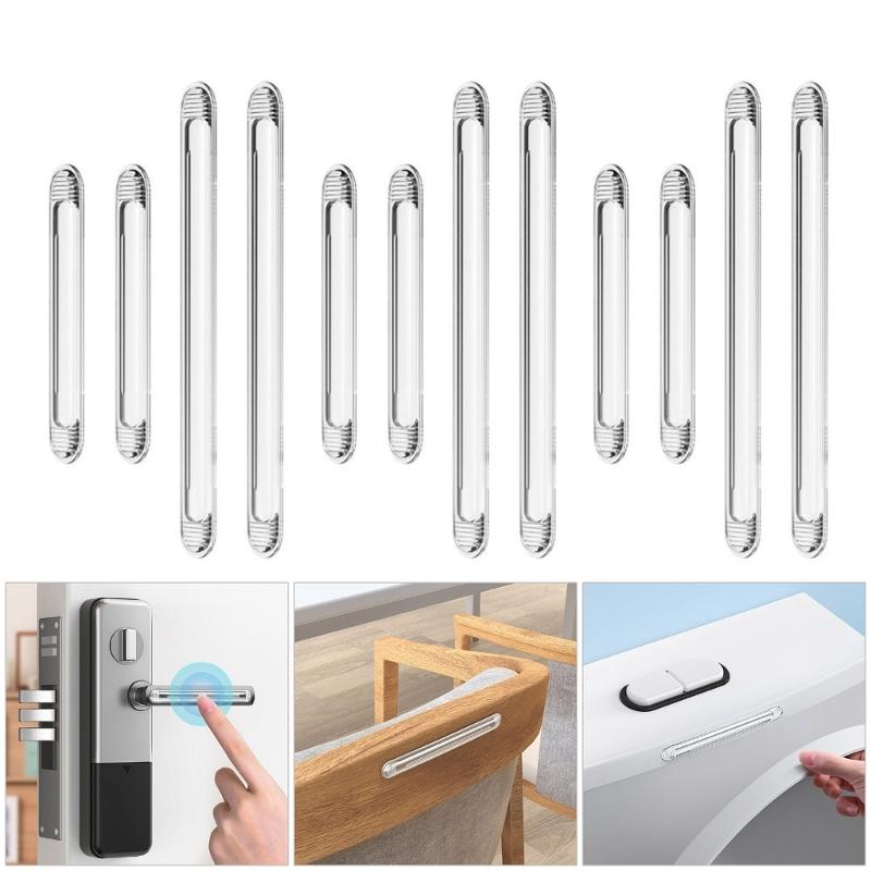 Flexible Silicone Furniture Protectors Featuring Effect Absorption Quiet Closing Cabinet Door Covers Home Security