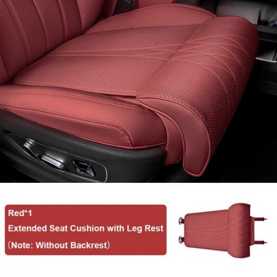 Matte PU Soft Foam Car Seat Bottom Leg Support Cover Universal For BMW Benz
