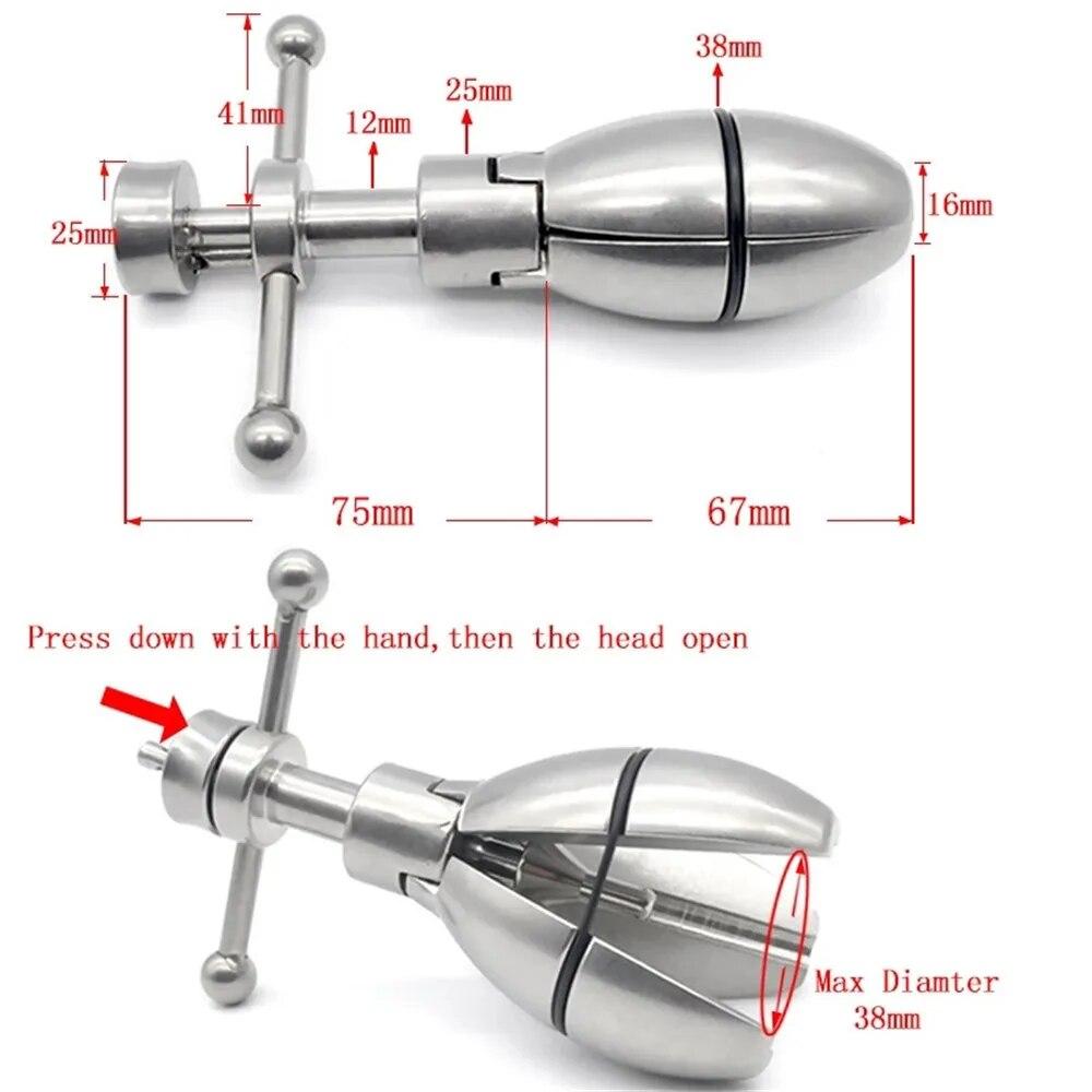 Edelstahl Anal Dilatator Ass Erweitern Keuschheit Gerät Butt Plug Lock Anus Anal Sex Spielzeug Für Frauen Männer Paare Erwachsene versorgung