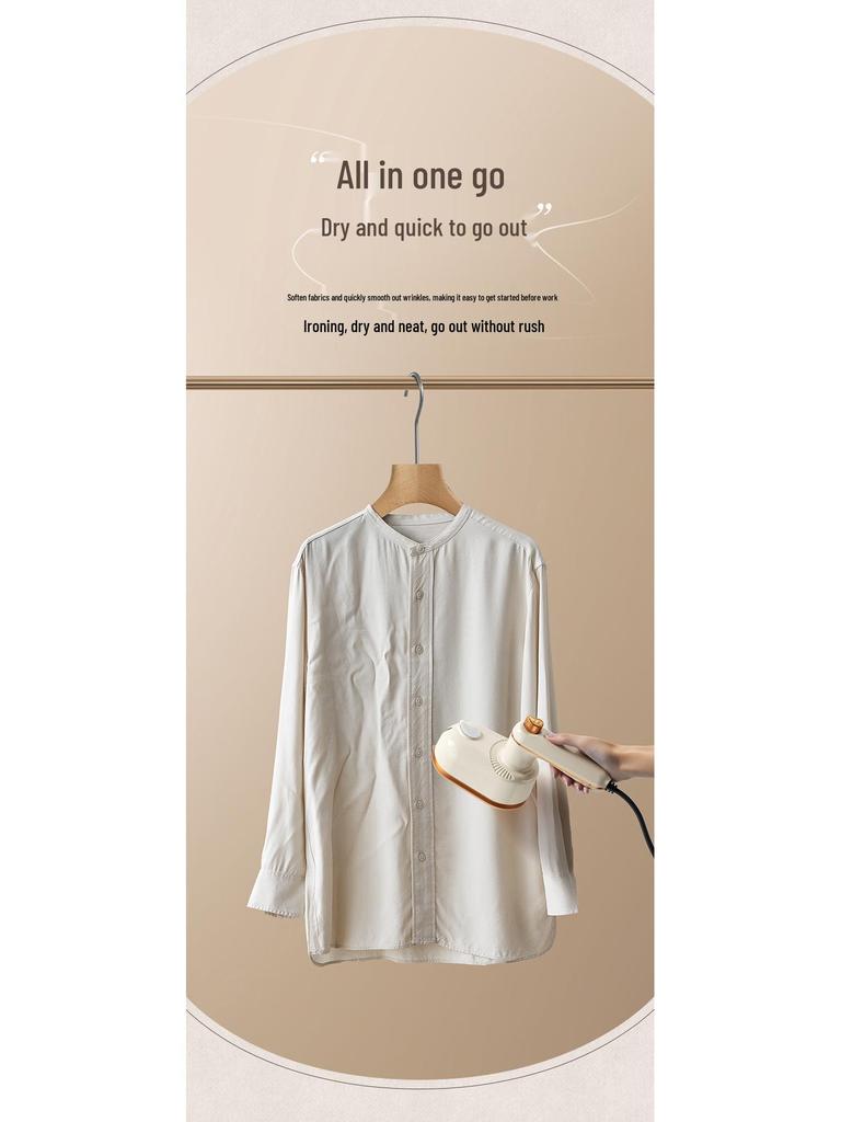 Portable Folding Mini Iron & Handheld Garment Steamer for Travel & Home