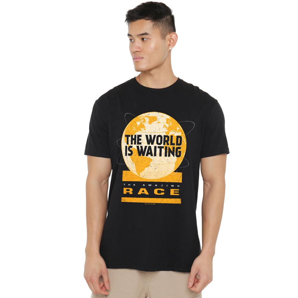Amazing Race Waiting World T-Shirt S-2XL Black L
