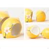 Ceramic Hamster House, Hideout,Cute Habitat Cave,Nest,Small Animal Hideout Lemon Shape for