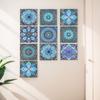 Autocolante de Perete Impermeabile din PVC 10 BUC 10cm cu Pentru Mandala de Cristal Film Dur Potrivit pentru Decorarea Plăcilor de Bucătărie și Baie