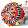 1pc EthnicPattern Automatic Open/close Folding Umbrella, Compact Portable Travel Umbrella, Perfect Birthday/Christmas, Cute Umbrella, Durabl