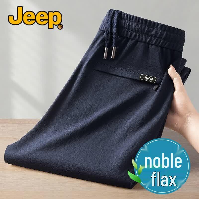 JEEP Men s Premium Linen Blend Casual Pants M