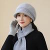Winter Mother Hat Women's Fashion Wool Hat In The Elderly Cold Warm Rabbit Hair Knitted Hat