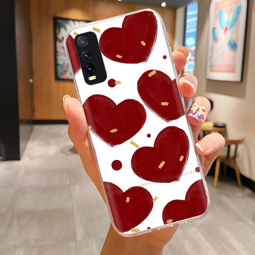 Pro Vivo V2027 V2028 V2029 Zadní kryt Vivo Y11S Y12s Y12a Y20 Y20s Y20i Pouzdro Roztomilý Kreslený Malovaný Funda Měkký TPU Silikonový Nárazník