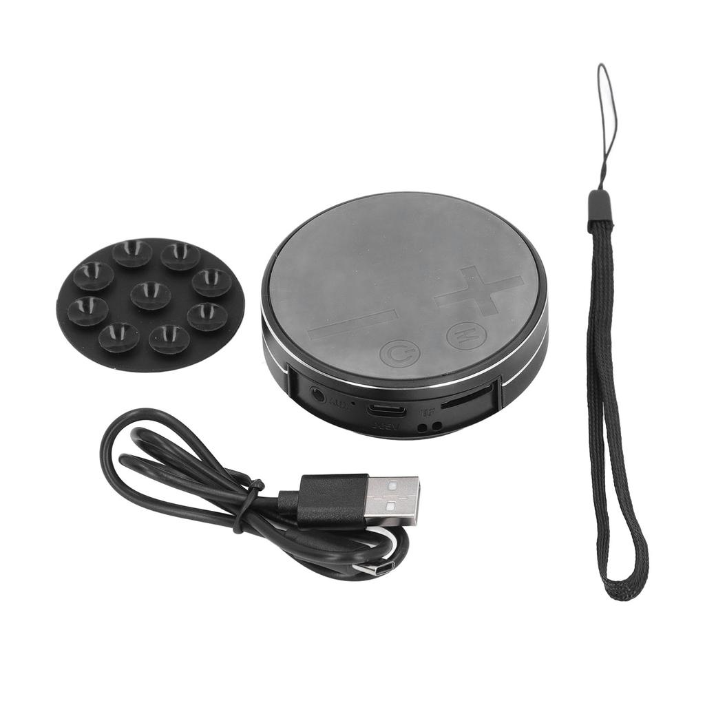 Bone Conduction Speaker Stereo Mini Portable Waterproof Music Player for Home Outdoor Travel Black