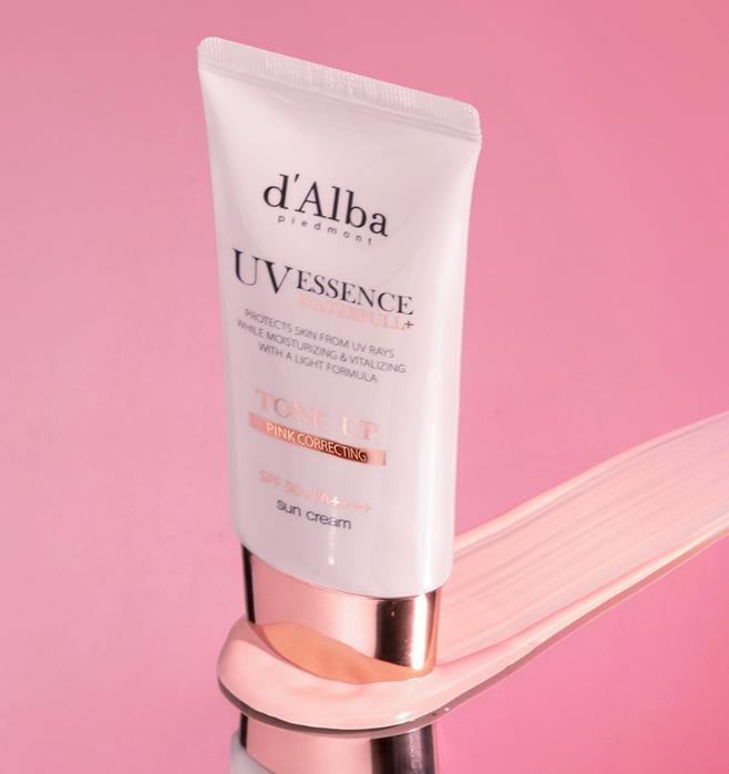 d'Alba Creme Solar Waterfull Tone-Up FPS50+ PA++++ | Clareador e Hidratante Protetor Solar Coreano – 50ml