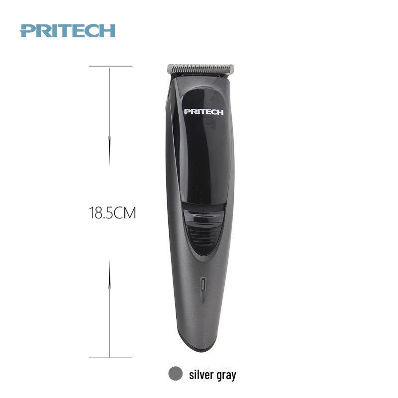 

Профессиональная аккумуляторная мужская машинка для стрижки волос для домашнего и салонного использования Silver Gray серебряный серый