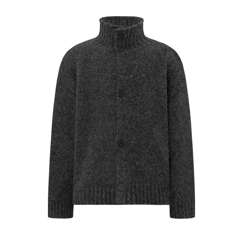 Blaexit Black Turtleneck Sweater Imitation Cashmere Sweater Men's Winter Outwear Thickeneded Warm Knitted Cardigan