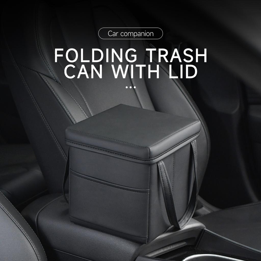 Foldable Car Handbag Holder PU Storage Box Bag Cargo Tools Tidying Package Tool Auto Trunk Organizer Box Can Be Used As a Chair