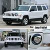 For Jeep Patriot 2011-2017 2Pcs ABS Front Bezels Light Headlight Trim Cover Decor Lamp Hoods Black Auto Car Styling Accessories