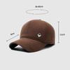 Men's Cap Autumn Winter Middle-Aged Thick Woolen Baseball Cap Windproof Ear Protection for The Elderly
