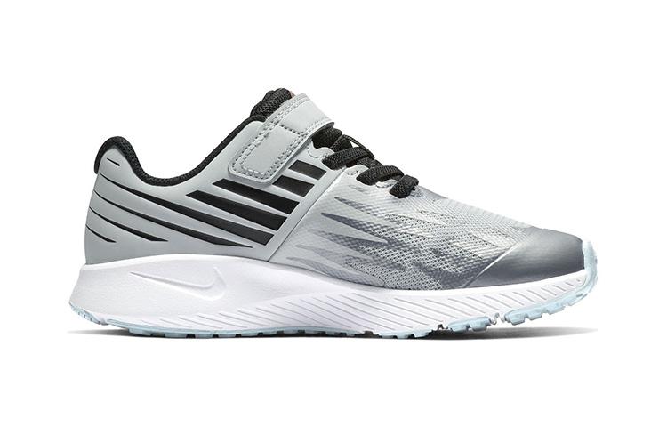 Nike Star Runner SD Round Tip Hook and Loop Leather Slip Resistant Cushioning Abrasion Resistant Low top BQ8843-001