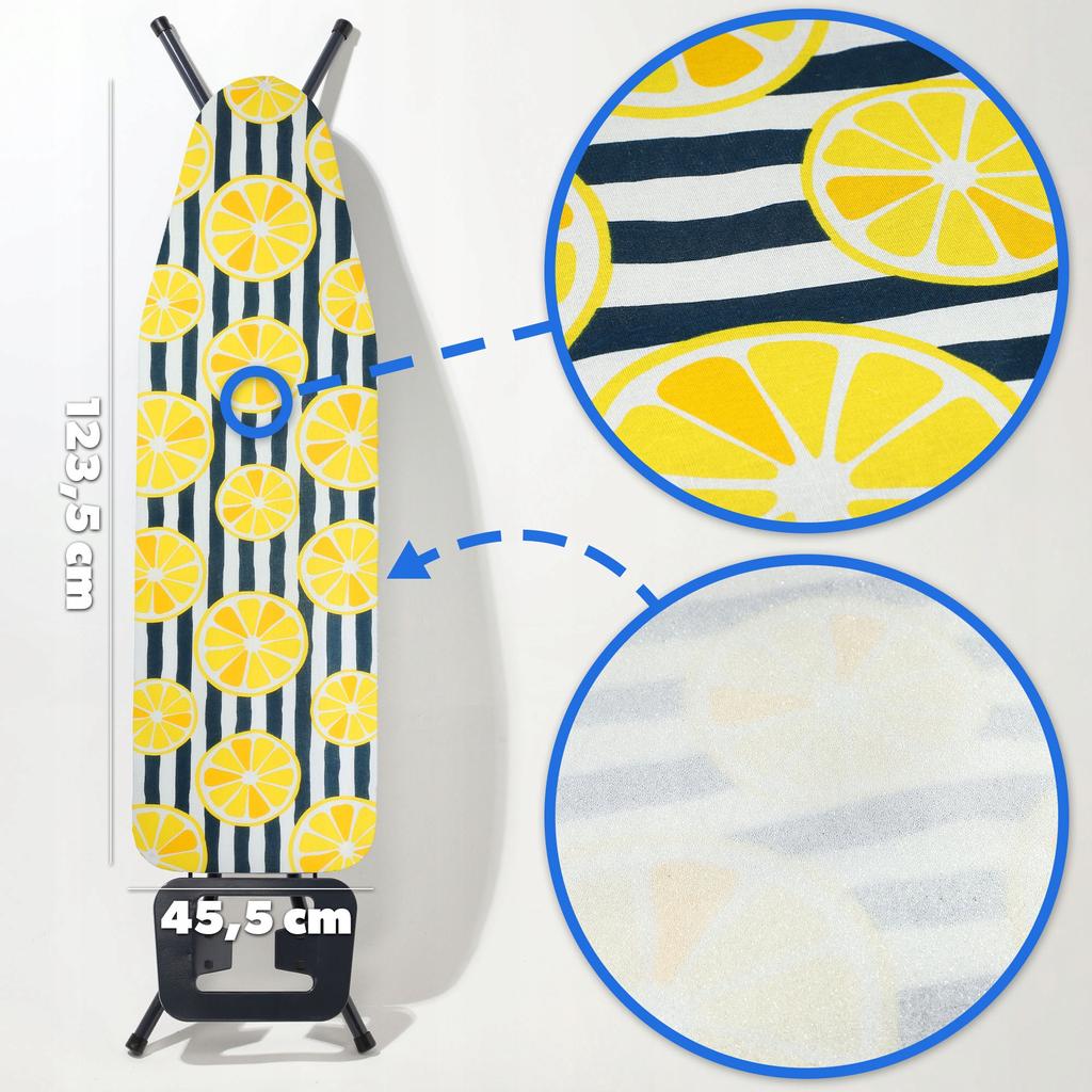 KADAX Ironing Board Cover Pad Fitted 126x45 Cm