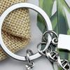 Science Keychain Microscope Chemistry Molecules Key Rings Key Jewelry Metal Texture Suitable for Gifts and Everyday Use