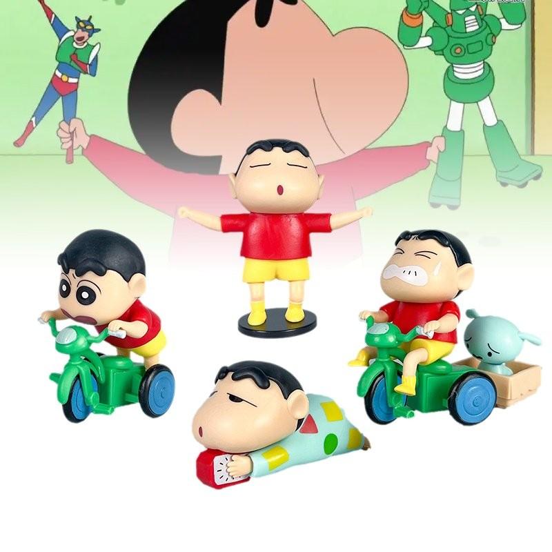 Adorable Crayon Shinchan Pvc Figurine Set Cute Cartoon Blind Box Collection