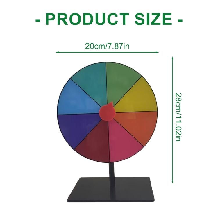 Lucky Draws Roulette Wheel Erasable Reusable Fortune Wheel Tabletop Prize Turntable Easy Assembly Roulette Wheel