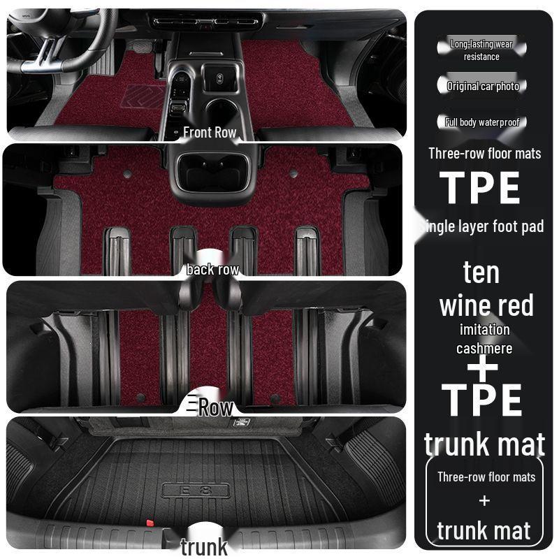 Lynk & Co 900 TPE Floor Mats 2025: Full Coverage Decorative Interior Car Accessories
